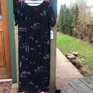 SALE! NEW David Dart Navy Crepe Rayon Sport Dress